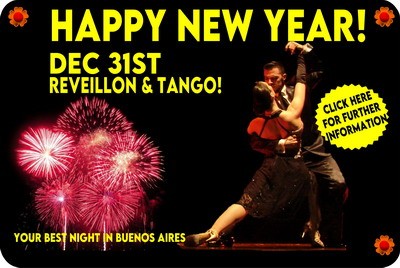 New Year Eve Tango Show in Buenos Aires