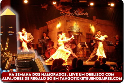 Semana dos Namorados ingressos para show de Tango em Buenos Aires com regalo de alfajor Viejo Almacen