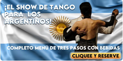 Cena show de Tango para Argentinos con descuento